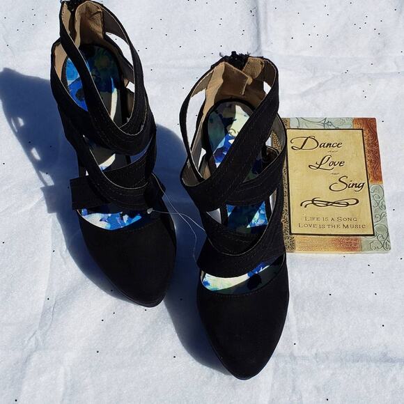 Qupid Black Platform Stiletto High Heels size 8 - Picture 5 of 8